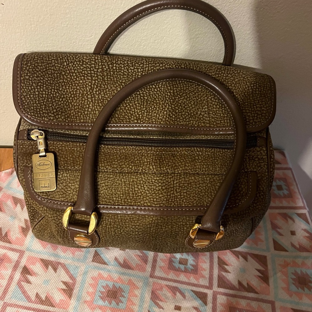 Borbonese Brown Leather Women's Bag